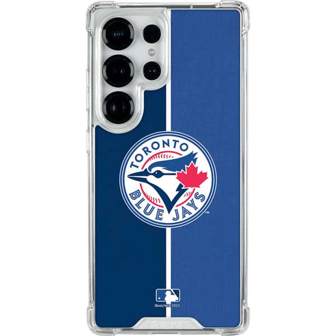 MLB Toronto Blue Jays Split Galaxy S25 Ultra Clear Case